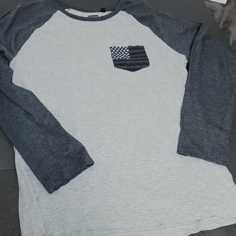 Star n stripes Pocket Long sleeve Tee Mens XL
